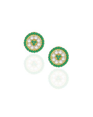 Brinco Fundicao 66 Zirconia - Pizza12mm - Cristal - 00 - 12mm x 12mm - 3.02gr