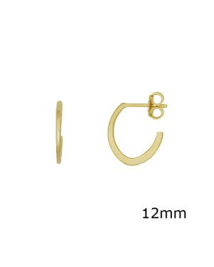 Brinco Argola Oval Peq. - 00 - 14mm x 16mm - 1.30gr