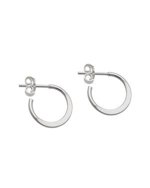 Brinco AG Argola 15mm Fio 1,5 Meio Laminado - G1 - 14mm x 14mm - 1.43gr