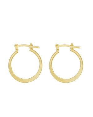 Brinco Tubo Usinado Argola  - 00 - 19mm x 19mm - 1.88gr
