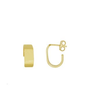 Brinco Tubo Usinado Argola  - 00 - 10mm x 15mm - 2.35gr