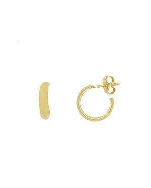 Brinco Tubo Usinado Argola  - 00 - 13mm x 13mm - 1.33gr