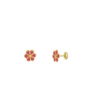 Brinco TP Flor 7mm c/ Resina - 00 - 7mm x 7mm - 0.63gr
