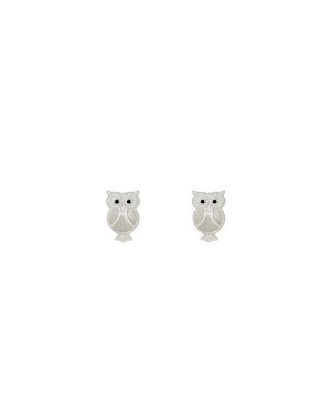 Brinco AG Coruja Reticulada 8mm c/ Resina - G5 - 5mm x 8mm - 0.77gr