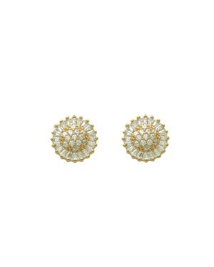 Brinco Fundicao - 68 Zirconia -  Redondo 12mm - 00 - 12mm x 12mm - 3.00gr