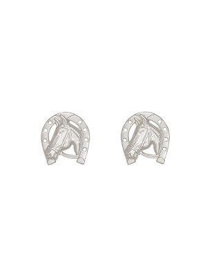 Brinco AG Cavalo c/ Ferradura 13mm  - G1 - 13mm x 13mm - 2.21gr