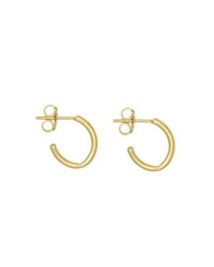 Brinco Argola Usinado Oval 12mm - 00 - 2mm x 12mm - 1.10gr