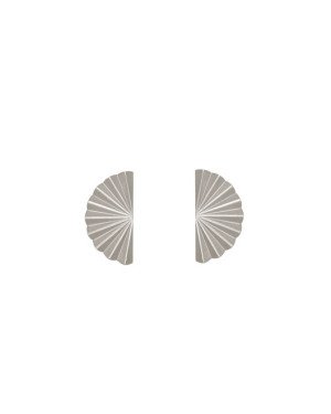Brinco AG Leque 15mm Ondulado (Faz Par) - G1 - 8mm x 15mm - 1.68gr