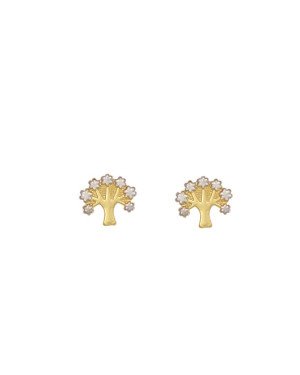 Brinco Arvore da Vida c/ Rodio - 00 - 11mm x 10mm - 1.12gr