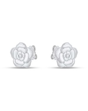 Brinco AG (Sem Envelhecer) Flor Camelia 10mm  - G5 - 10mm x 10mm - 1.52gr