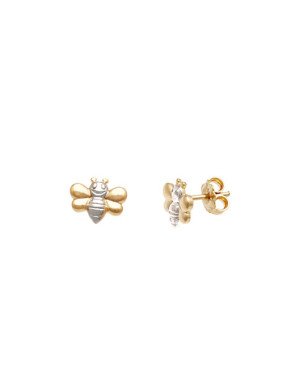 Brinco Abelha 8mm (Rodio) - 00 - 10mm x 8mm - 0.92gr