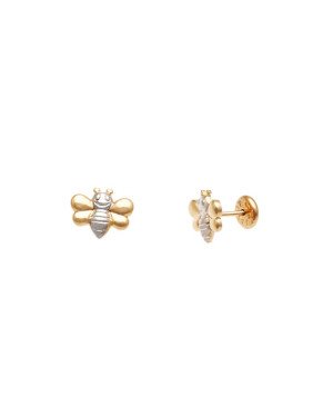 Brinco TP Abelha 8mm (Rodio) - 00 - 10mm x 8mm - 1.00gr
