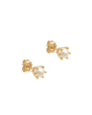 Brinco Perola 5mm Fixo  - 00 - 6mm x 6mm - 0.91gr
