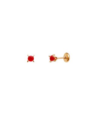 Brinco TP Solitario SS12 c/ 4 Garras  - 00 - 4mm x 4mm - 0.45gr