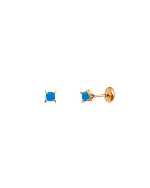 Brinco TP Solitario SS12 c/ 4 Garras  - 00 - 4mm x 4mm - 0.43gr