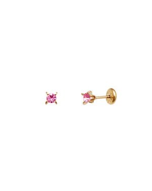 Brinco TP Solitario SS12 c/ 4 Garras  usar 2-c595 - 00 - 4mm x 4mm - 0.44gr