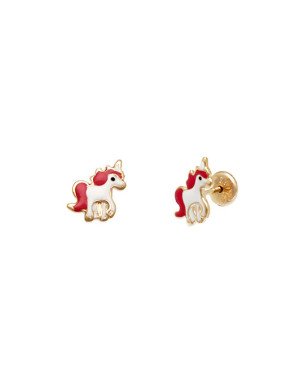 Brinco TP Unicornio 8mm c/ Resina - 00 - 8mm x 8mm - 0.90gr