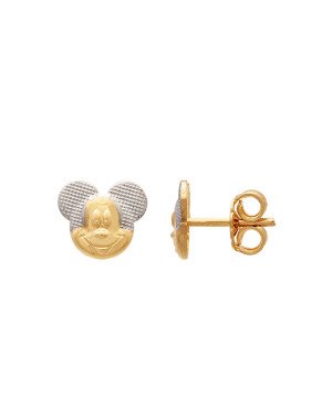 Brinco Mickey Estampado 8mm (Rodio) - 00 - 9mm x 8mm - 1.02gr