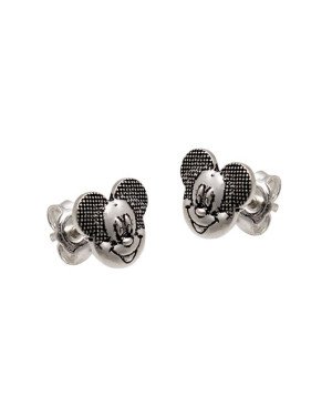 Brinco AG (Envelhecida) Mickey Estampado 8mm  - G5 - 9mm x 8mm - 1.29gr