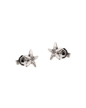 Brinco AG (Envelhecida) Estrela do Mar 8mm  - G6 - 8mm x 8mm - 0.67gr