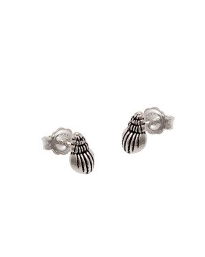 Brinco AG (Envelhecida) Caracol Marinho 8mm  - G6 - 5mm x 8mm - 0.71gr