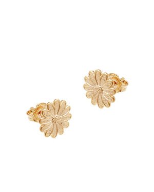 Brinco Margarida 11mm Reticulada  - 00 - 11mm x 11mm - 1.43gr