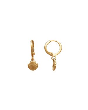 Brinco Argolinha c/ Concha  - 00 - 12mm x 21mm - 1.41gr
