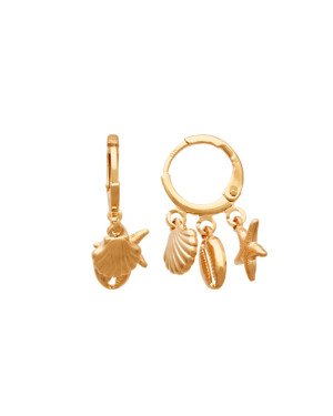 Brinco Argolinha 12mm p/ Concha Buzio Estrela do Mar - 00 - 12mm x 22mm - 2.33gr