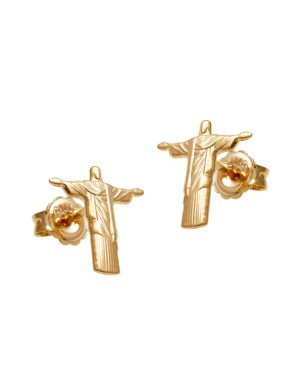 Brinco Cristo Redentor 12mm - 00 - 12mm x 12mm - 0.85gr