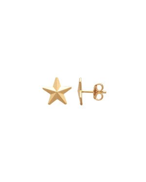 Brinco Estrela Diamantada 10mm - 00 - 10mm x 10mm - 0.93gr