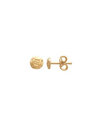 Brinco Flor Camelia 4mm  - 00 - 4mm x 4mm - 0.44gr