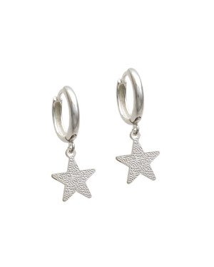 Brinco AG Argolinha 12mm p/ Estrela Jateada  - G6 - 12mm x 24mm - 2.49gr