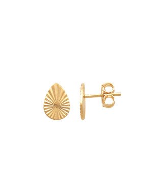 Brinco Gota 10mm Diamantada  - 00 - 10mm x 10mm - 0.98gr