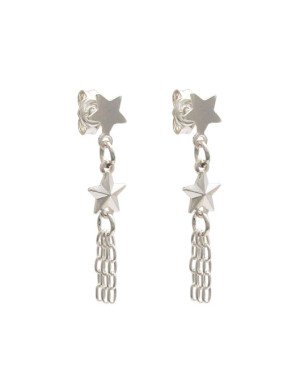 Brinco AG 2 Estrelas 3 Correntes  - G3 - 6mm x 28mm - 1.48gr