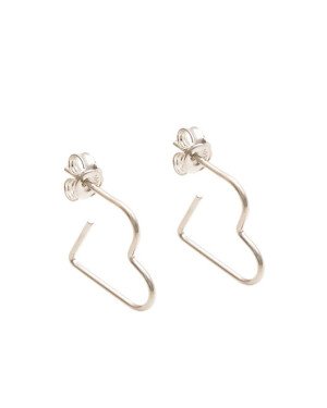 Brinco AG Coracao Fio Pequeno - G3 - 20mm x 10mm - 1.02gr