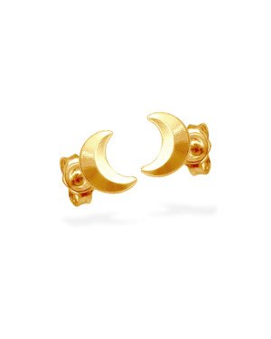 Brinco Fixo Lua 8mm Facetada  - 00 - 5mm x 8mm - 0.77gr