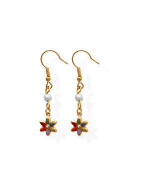 Brinco Gancho c/ Perola p/ Margarida (Resina) - 00 - 8mm x 40mm - 1.51gr