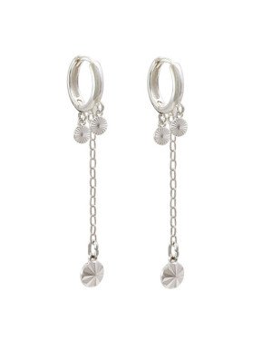 Brinco AG Argolinha c/ 2 Redondos 4mm/1 De 6mm (Diamantados) - G6 - 13mm x 57mm - 2.98gr