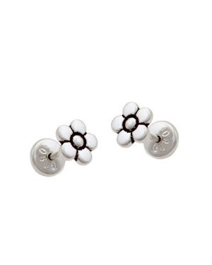 Brinco AG TP  Flor 6mm (Envelhecido) - G5 - 6mm x 6mm - 0.70gr