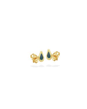 Brinco Tranca Gota 6mm Reticulada P/ Resina (Azul Turquesa) - 00 - 6mm x 6mm - 0.41gr