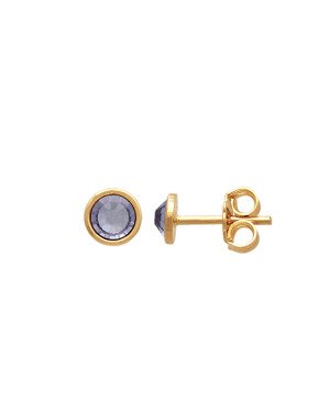 Brinco Cabuchao 4mm p/ Pedra Chaton (Azul Claro) - 00 - 4mm x 4mm - 0.67gr