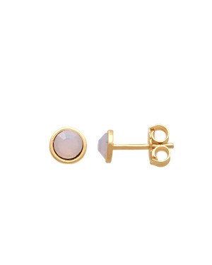 Brinco Cabuchao 4mm p/ Pedra Chaton (Rosa Claro) - 00 - 4mm x 4mm - 0.70gr