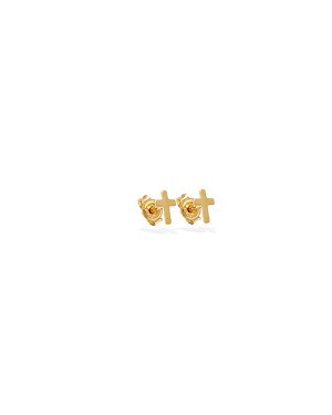 Brinco Cruz Lisa 6mm  - 00 - 4mm x 6mm - 0.31gr