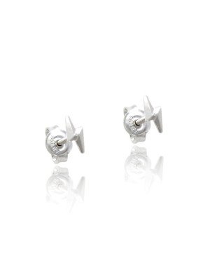 Brinco AG Raio Facetado 6mm  - G5 - 2mm x 6mm - 0.40gr