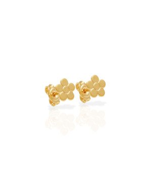 Brinco Flor Reta 6mm  - 00 - 6mm x 6mm - 0.62gr