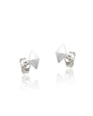 Brinco AG Losango 6mm Facetado  - G5 - 4mm x 6mm - 0.47gr