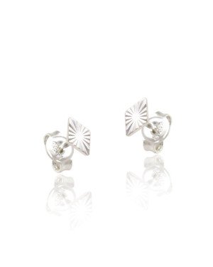 Brinco AG Losango 6mm Diamantado  - G5 - 4mm x 6mm - 0.51gr