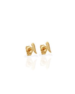 Brinco Pena Estampada 6mm  - 00 - 2mm x 6mm - 0.32gr