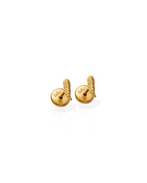 Brinco TP Pena Estampada 6mm  - 00 - 2mm x 6mm - 0.34gr