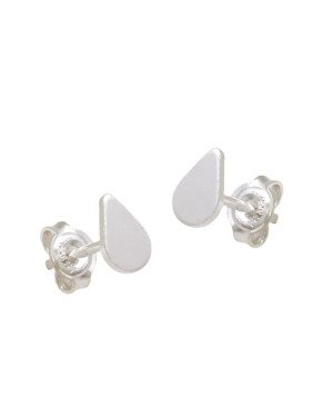 Brinco AG Gota Lisa Reta 6mm - G5 - 4mm x 6mm - 0.58gr